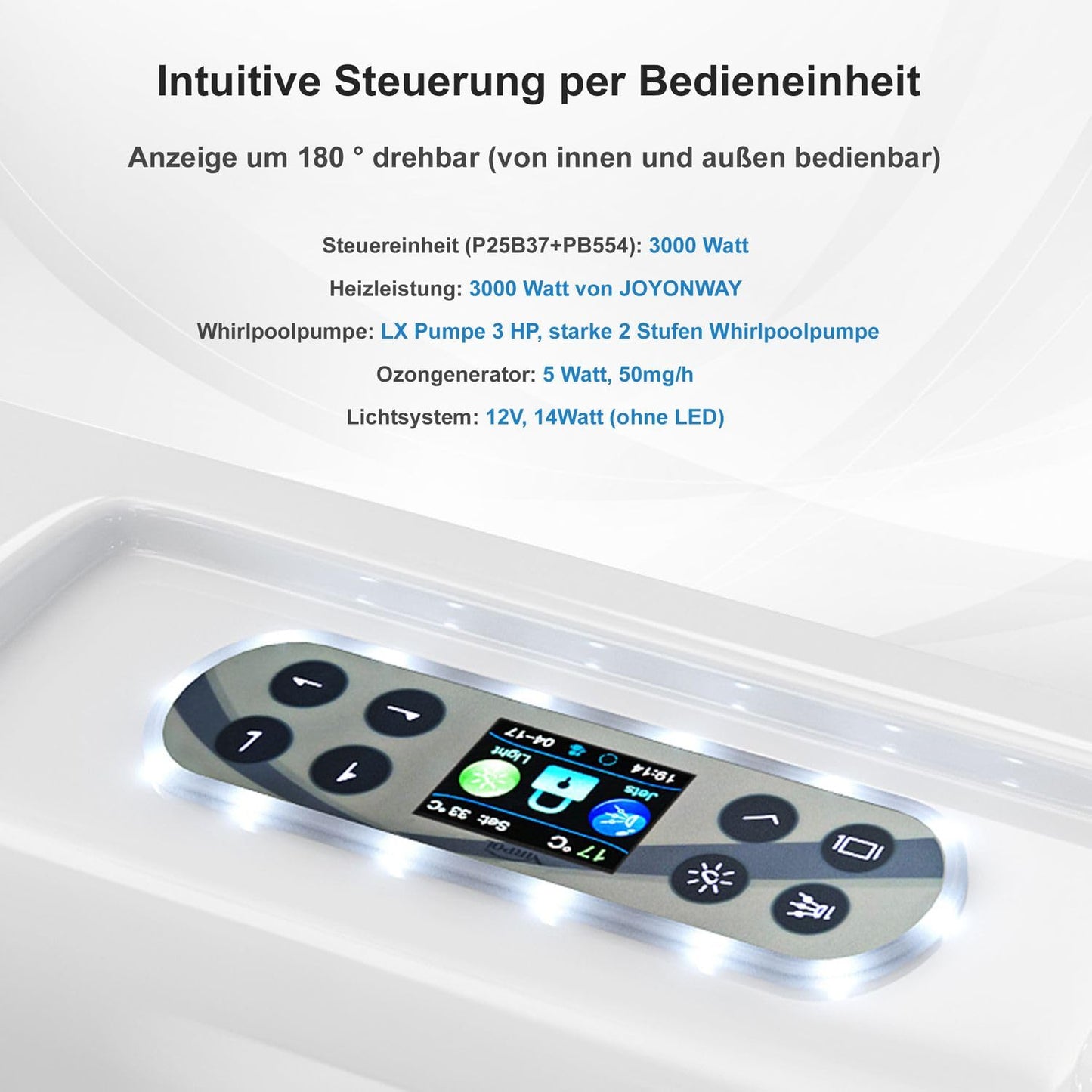 BRAST® Whirlpool aufblasbar MSpa | 4-8 Personen | viele Modelle rund und eckig