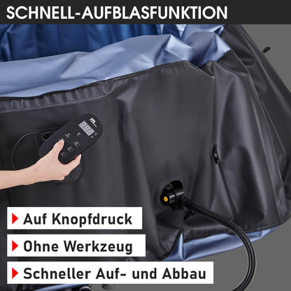 BRAST MSpa Whirlpool 4-8 Pers., Ø125-224 cm, bis 144 Düsen, Aufblasbar, In/Outdoor