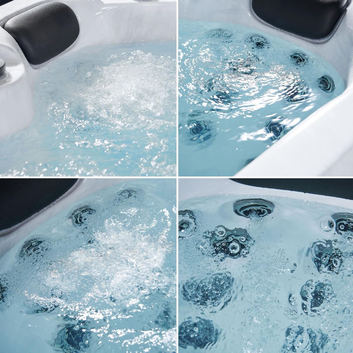 Luxus Outdoor Whirlpool Berlin 2–3 Pers., 210x160 cm, 31 Düsen, Heizung, LED