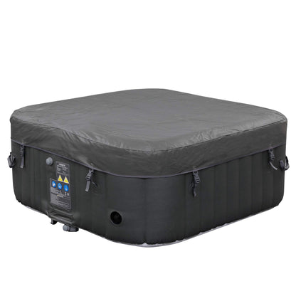 Arebos Aufblasbarer Spa 4 Pers., 154x154 cm, 100 Düsen, 600 L, Heizung