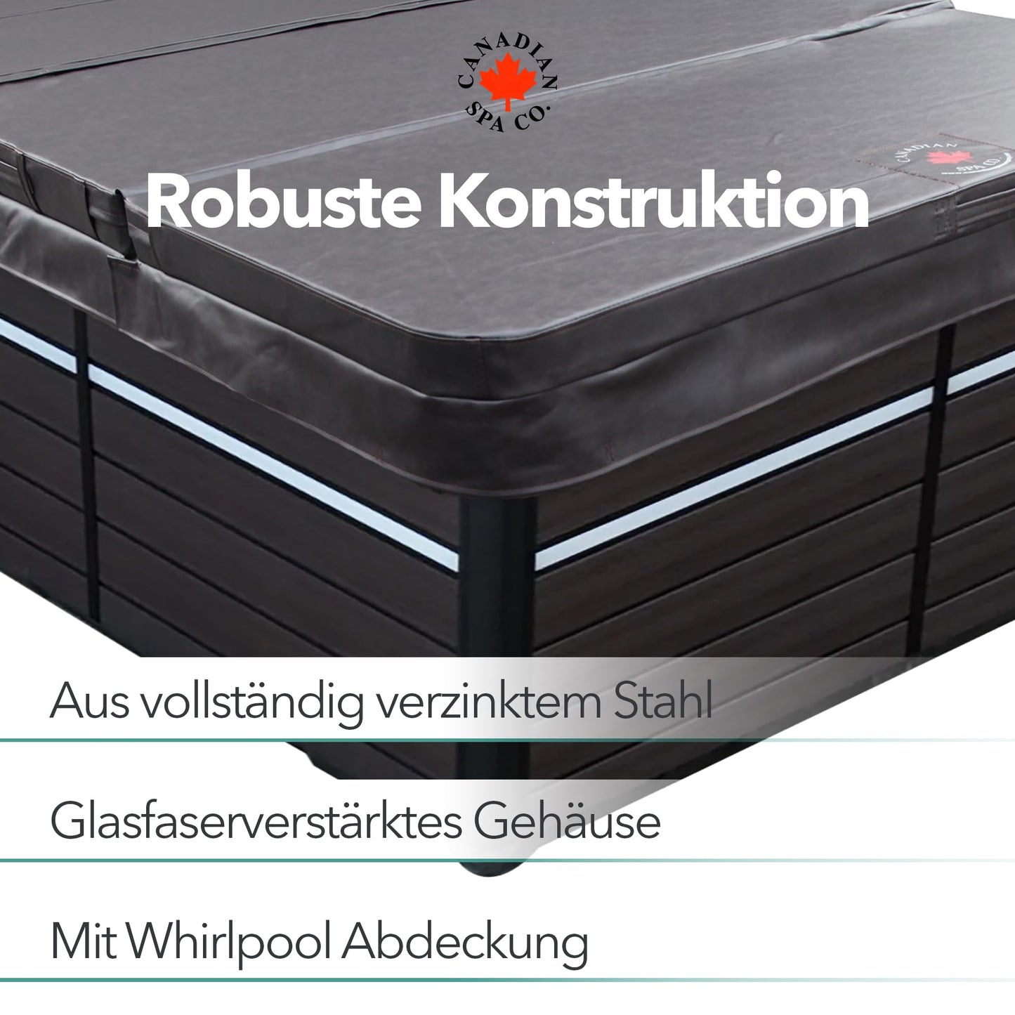 CANADIAN SPA St. Lawrence Swim Spa 4 m, 5 Pers., LED, Lautsprecher, Winterfest