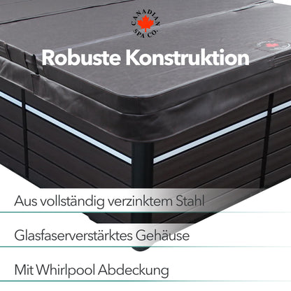 CANADIAN SPA St. Lawrence Swim Spa 4 m, 5 Pers., LED, Lautsprecher, Winterfest