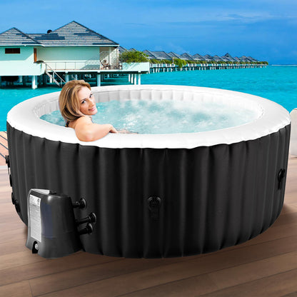 Obqer Hot Tub 4 Pers., 799 L, 120 Düsen, 2400 W, Aufblasbar, Winterfest