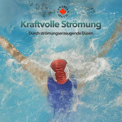 CANADIAN SPA St. Lawrence Swim Spa 4 m, 5 Pers., LED, Lautsprecher, Winterfest